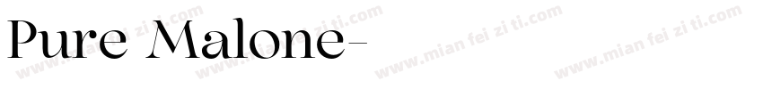 Pure Malone字体转换
